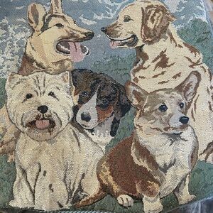 Dog Tapestry Cushion Cover(set of 3